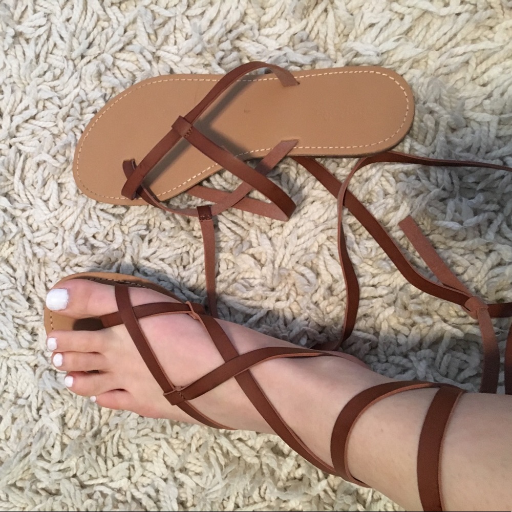 Laced Up sandals: Forever 21, BRAND NEW