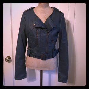 Vegan leather Moto Jacket