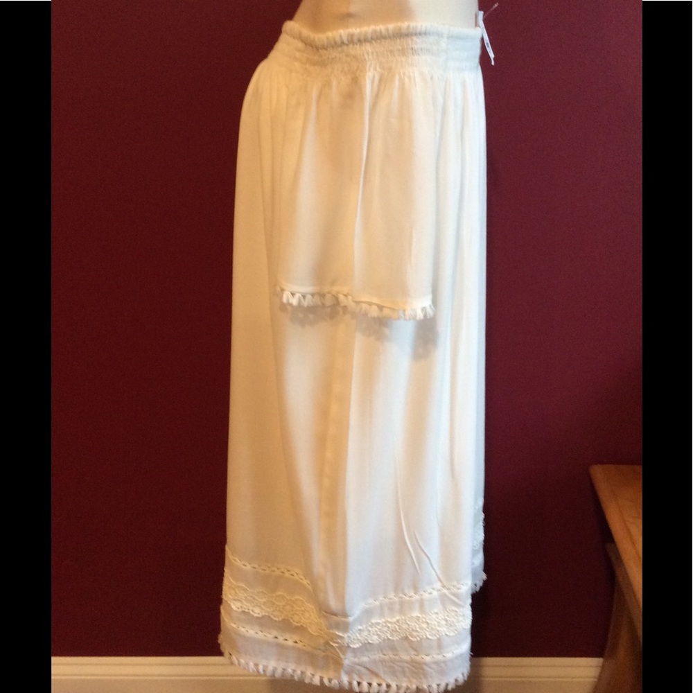 Loft xs off the shoulder dress white SZ xs - Picture 7 of 7