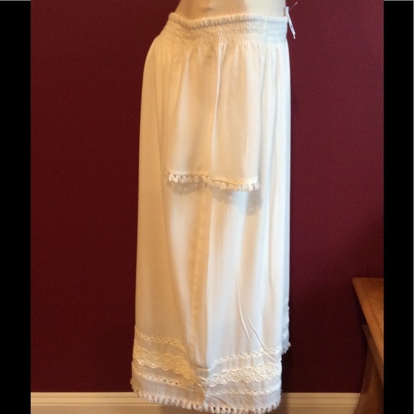 Loft xs off the shoulder dress white SZ xs - Picture 7 of 7
