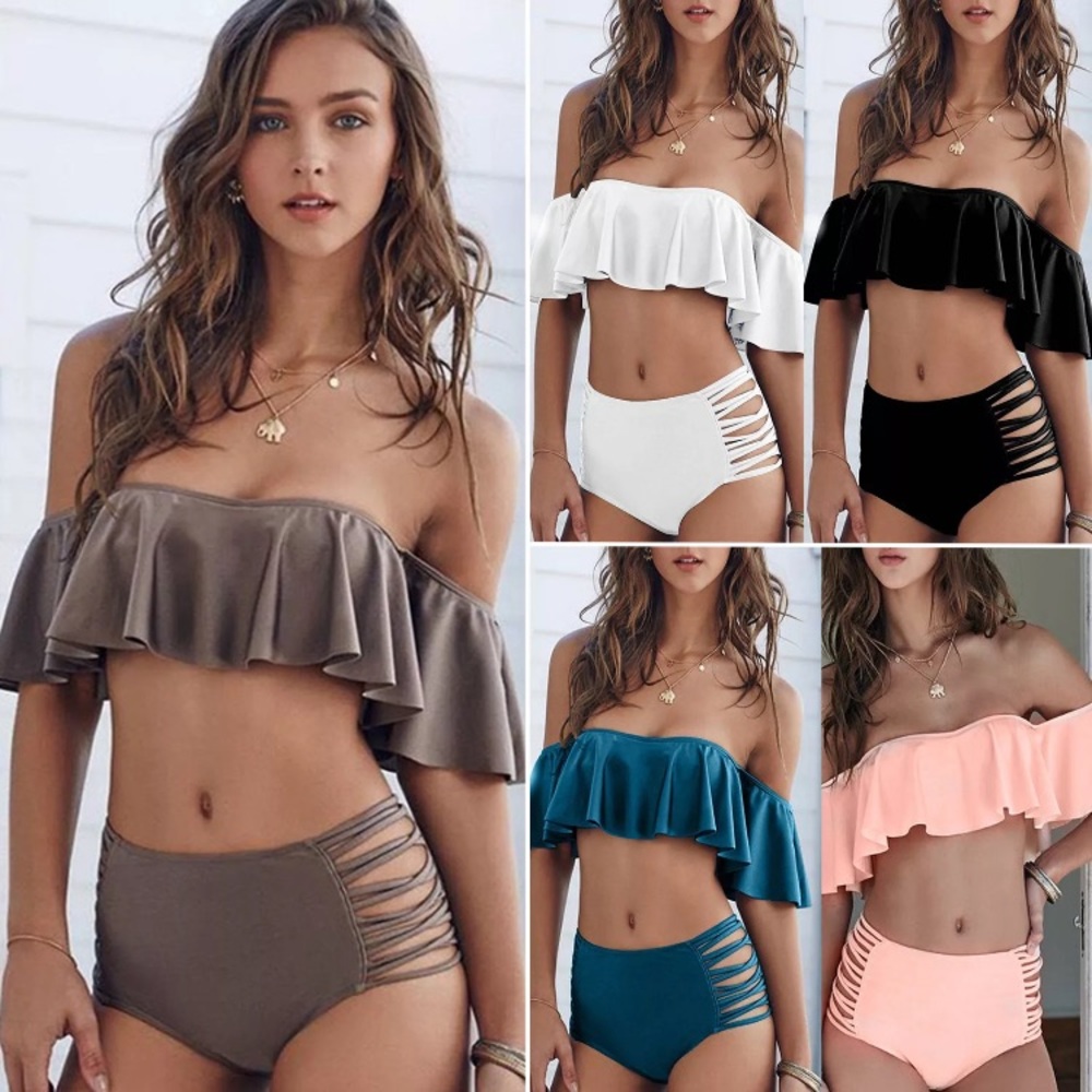 New Ruffle Flounce Bikini - Picture 1 of 4