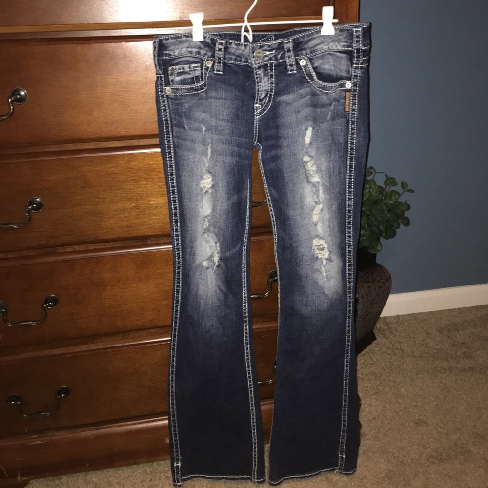 Silver Frances distressed jeans size 28
