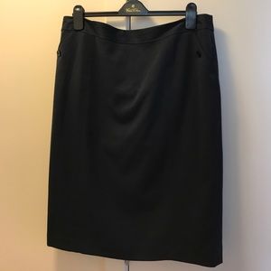Charter Club Navy Pencil Career Skirt; size 16