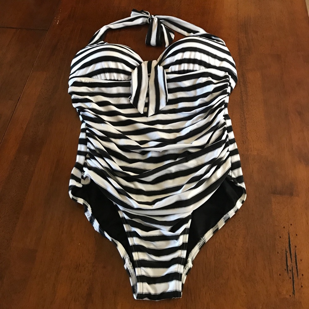 Antropolgie Seafolly striped one piece
