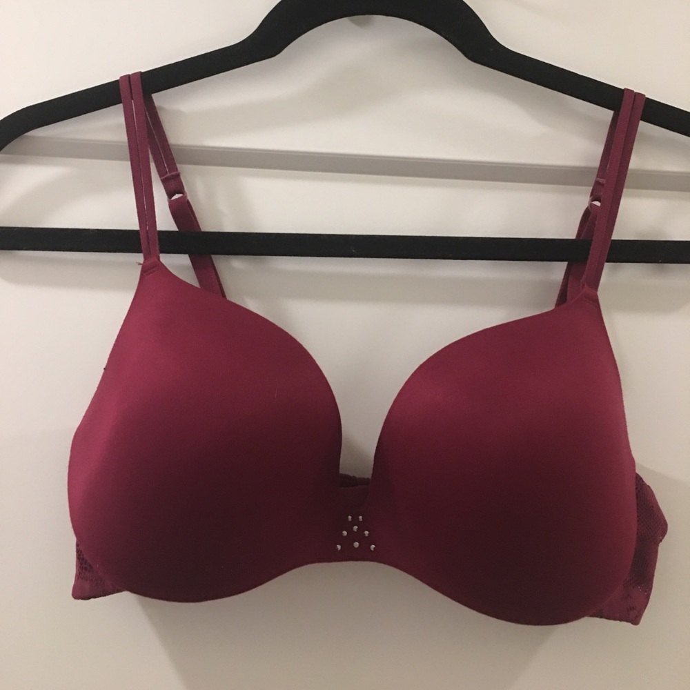 Wine color aerie bra