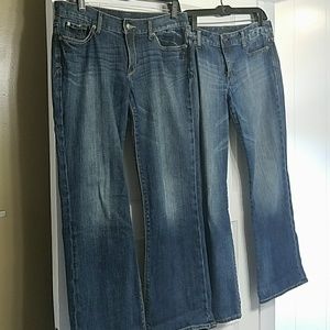 2 pairs of Express Denim Jeans size 10S