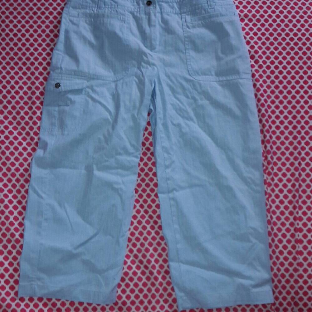 blue Izod capri pants