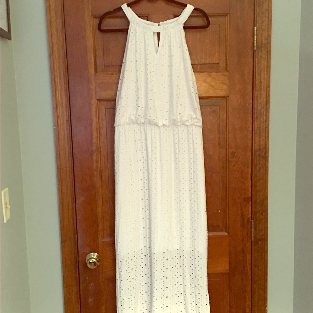 Chico's Eyelet White Maxi Dress