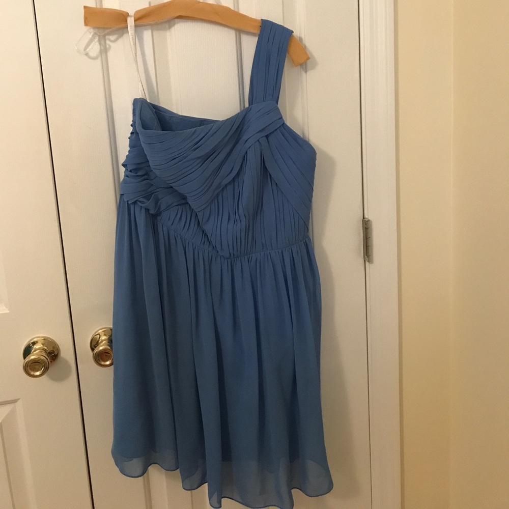 Bill Levkoff Bridesmaid Dress in Cornflower Blue