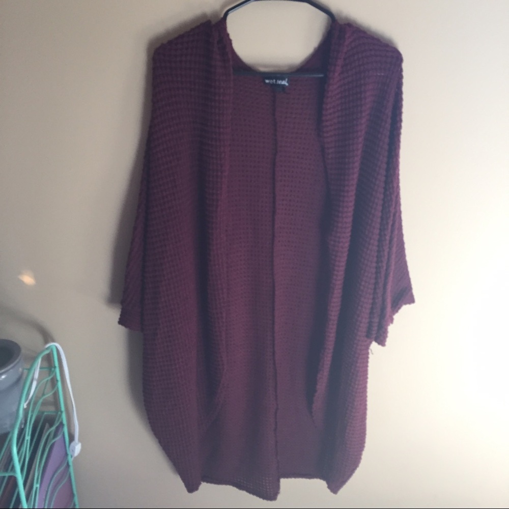 Burgundy Cozy Cardigan