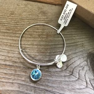 Alex and Ani Aquamarine bracelet NEW