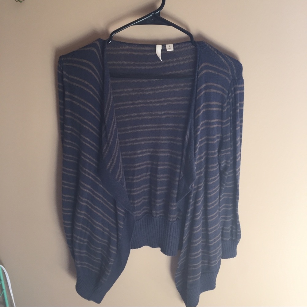 Navy blue striped Cardigan