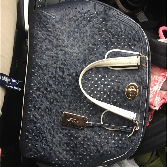 Navy blue coach bag - Picture 1 of 1