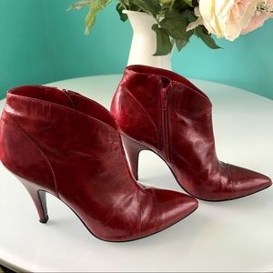 SALE BCBG GIRLS RED PATENT LEATHER ANKLE BOOTS