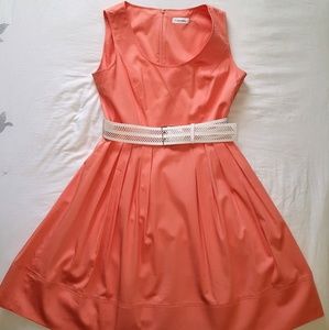 Calvin Klein Sleeveless Fit & Flare Dress