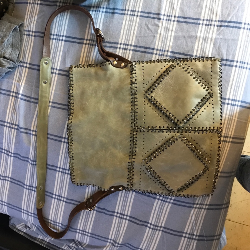 Olive green over the shoulder bag