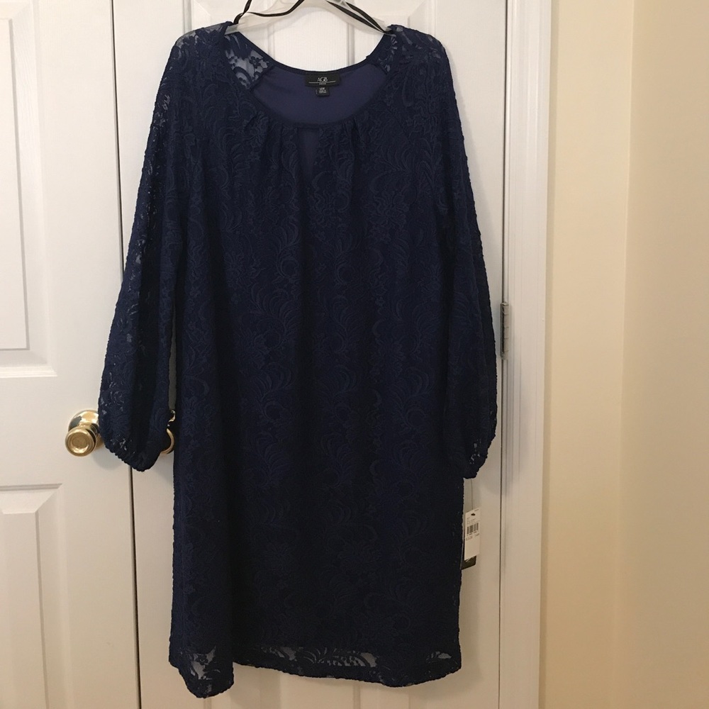 Navy Lace Dress