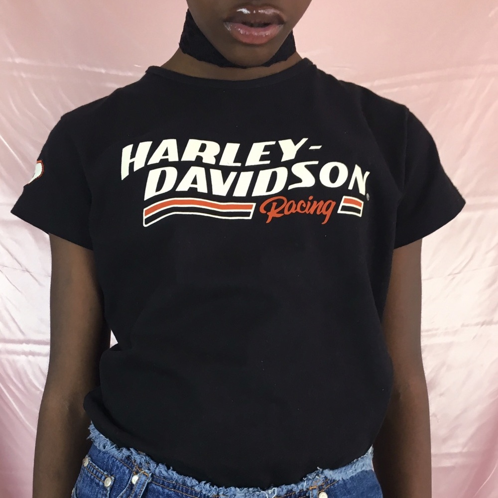 Harley Davidson Racing a Women's t-shirt