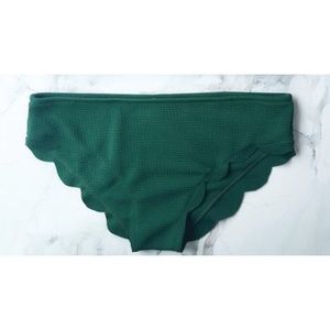 Forest green swim bottoms. Size S.