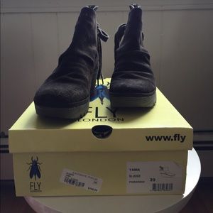 Fly London wedge booties
