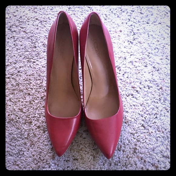 j crew factory Shoes - J Crew factory red heels.
