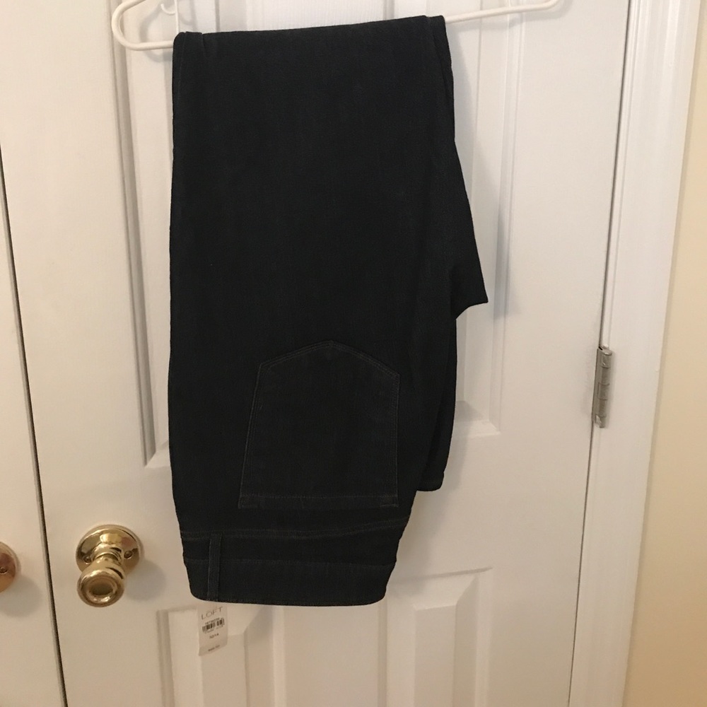 LOFT curvy Skinny dark wash jeans