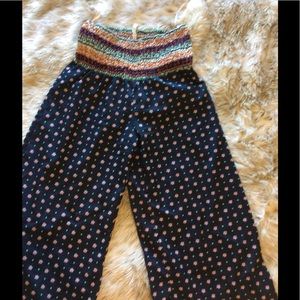 Size medium silky wide leg pants