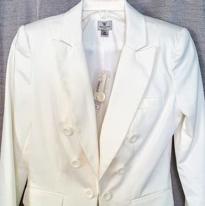 White Long Sleeve Blazer