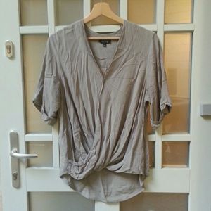 Topshop drape blouse