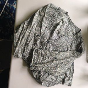 Super cute Green floral Sonoma Blouse 2X