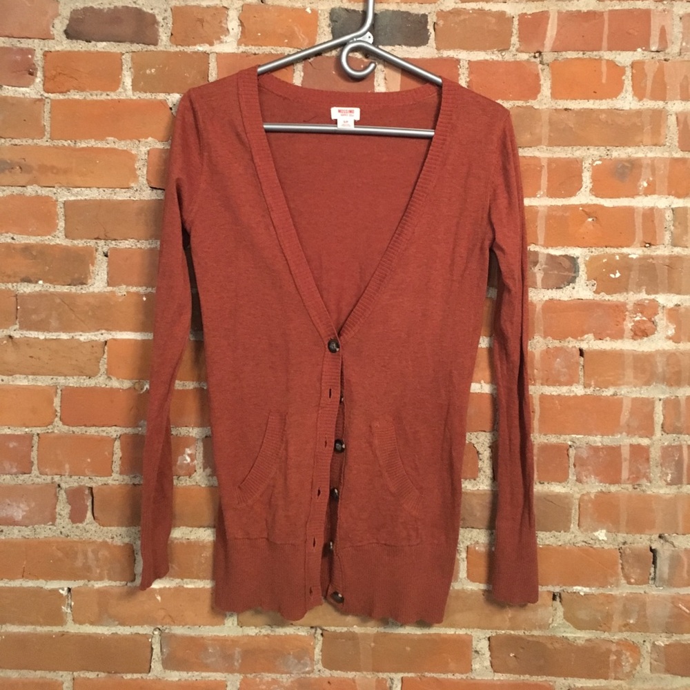 Burnt orange cardigan