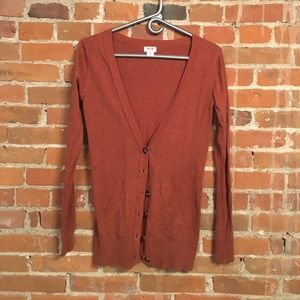 Burnt orange cardigan