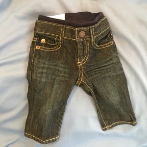 Baby GAP 0-3 pull on dark wash jeans