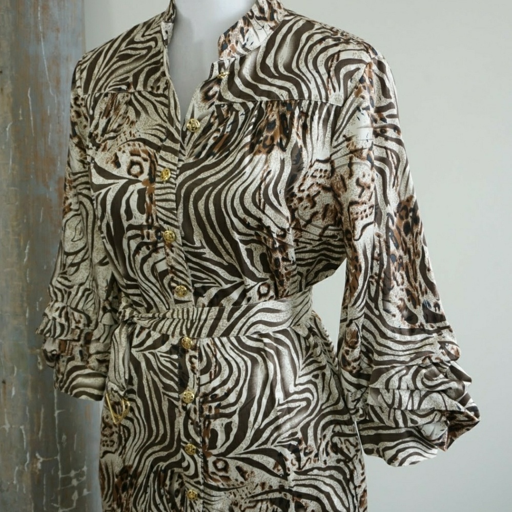 Bebe Animal Print Dress