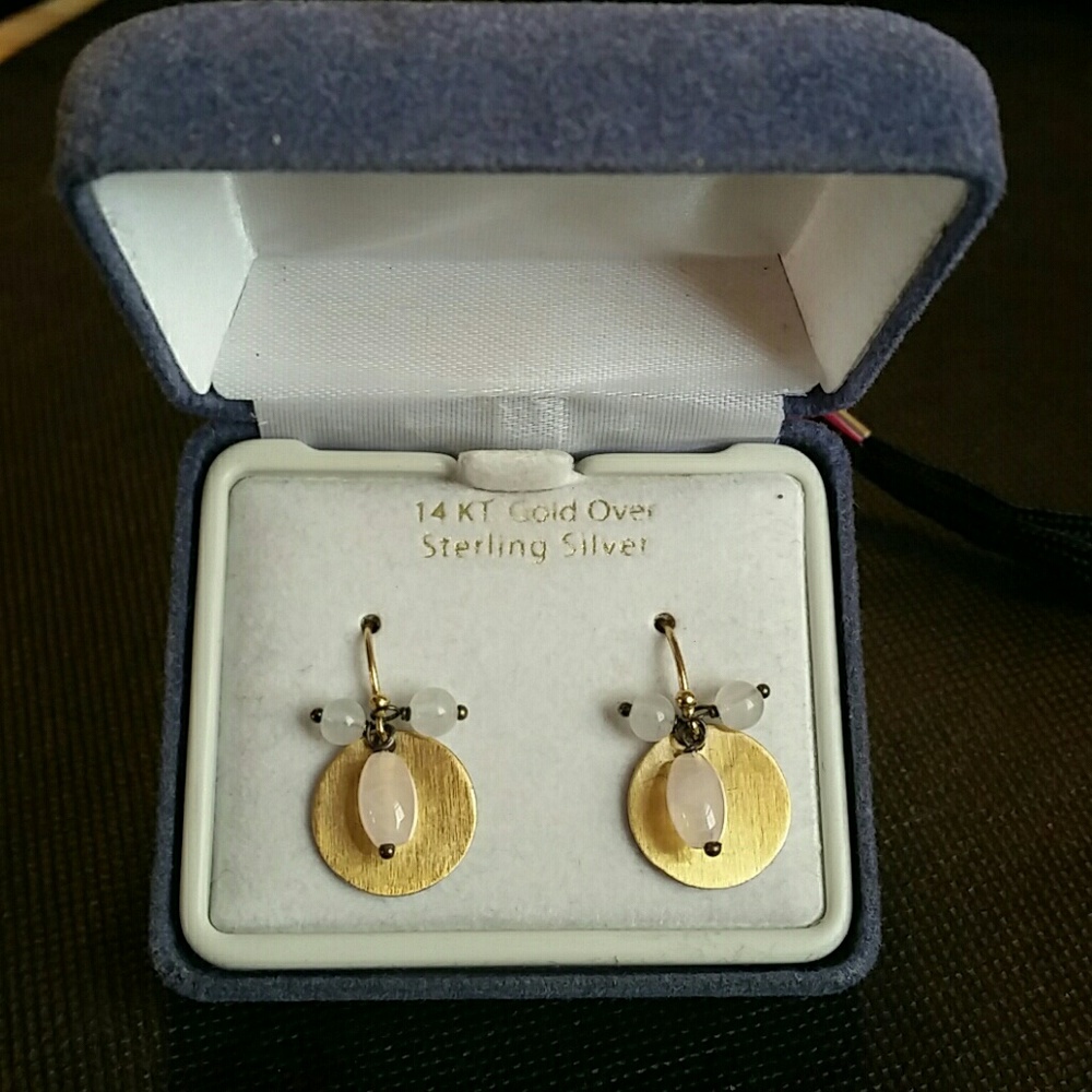 14k gold over sterling silver earrings
