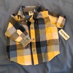 Old Navy NWT baby boy button down