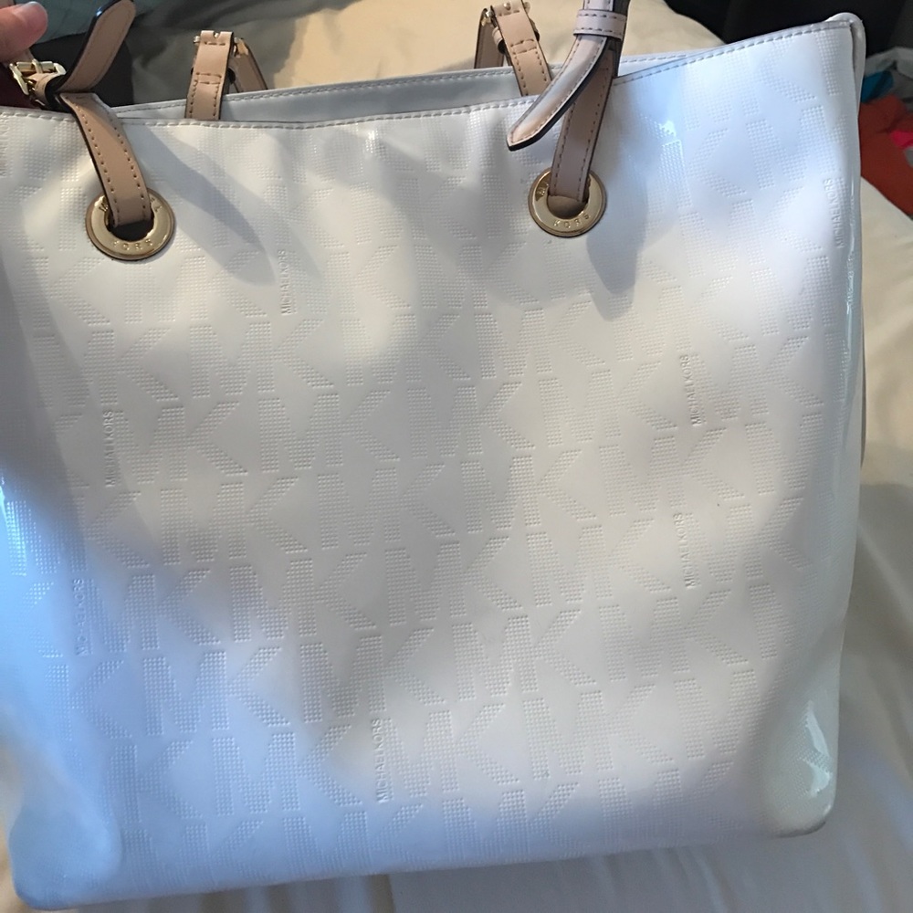 White Michael Kors purse