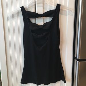 Black Bow Back Tank