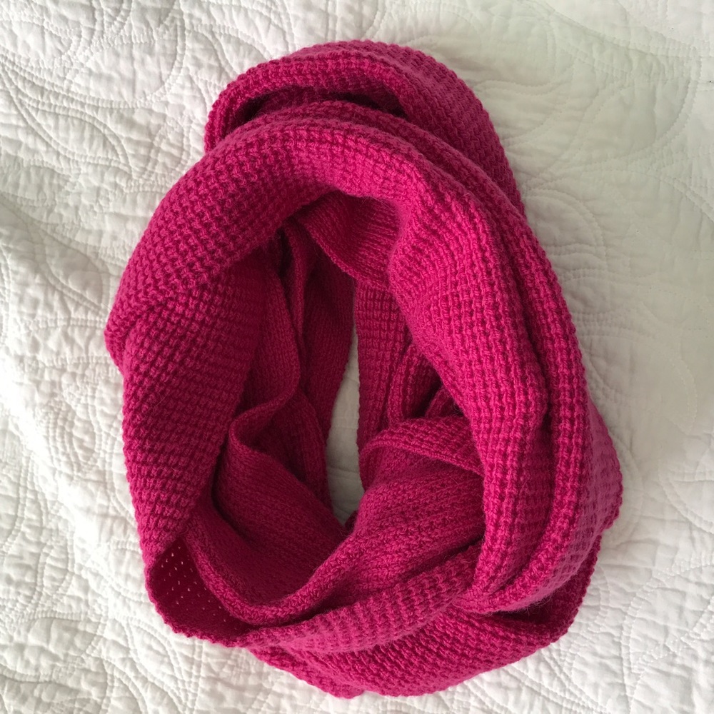 J. Crew Pink Knit Infinity Scarf NWOT
