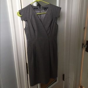 Banana Republic gray work dress