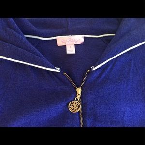 Lilly Pulitzer zip up hooded sweatshirt