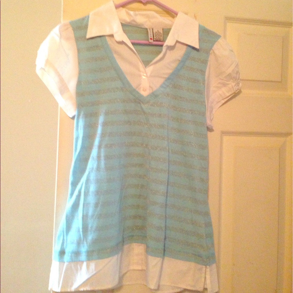 Shirt size L, jean jacket size M, dress medium