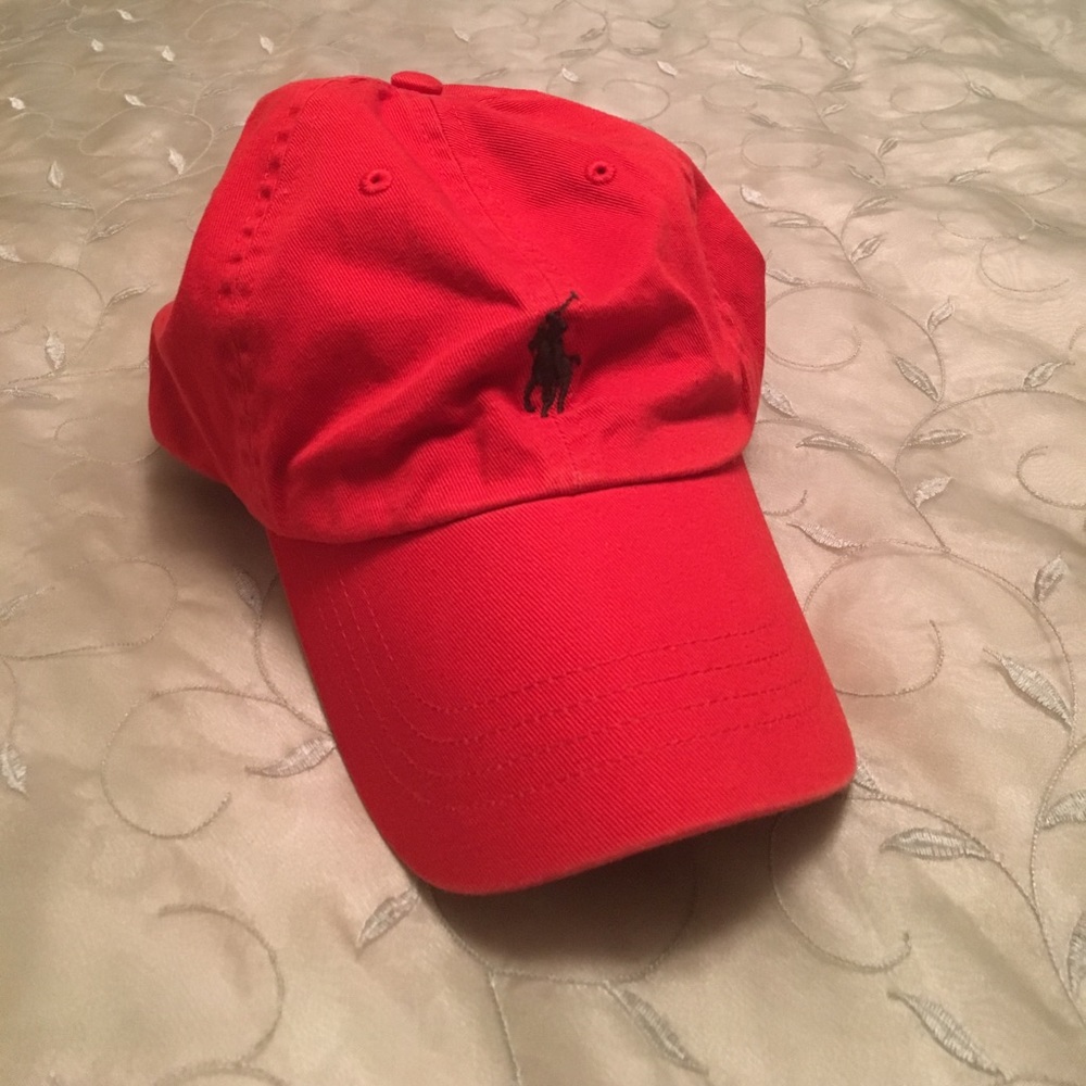 Polo baseball cap in red