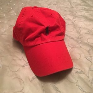 Polo baseball cap in red