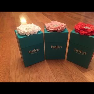 3 Tieks boxes, flowers and bags
