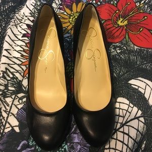 Jessica Simpson Black Wedges