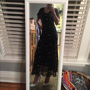 Betsy Johnson floral maxi dress