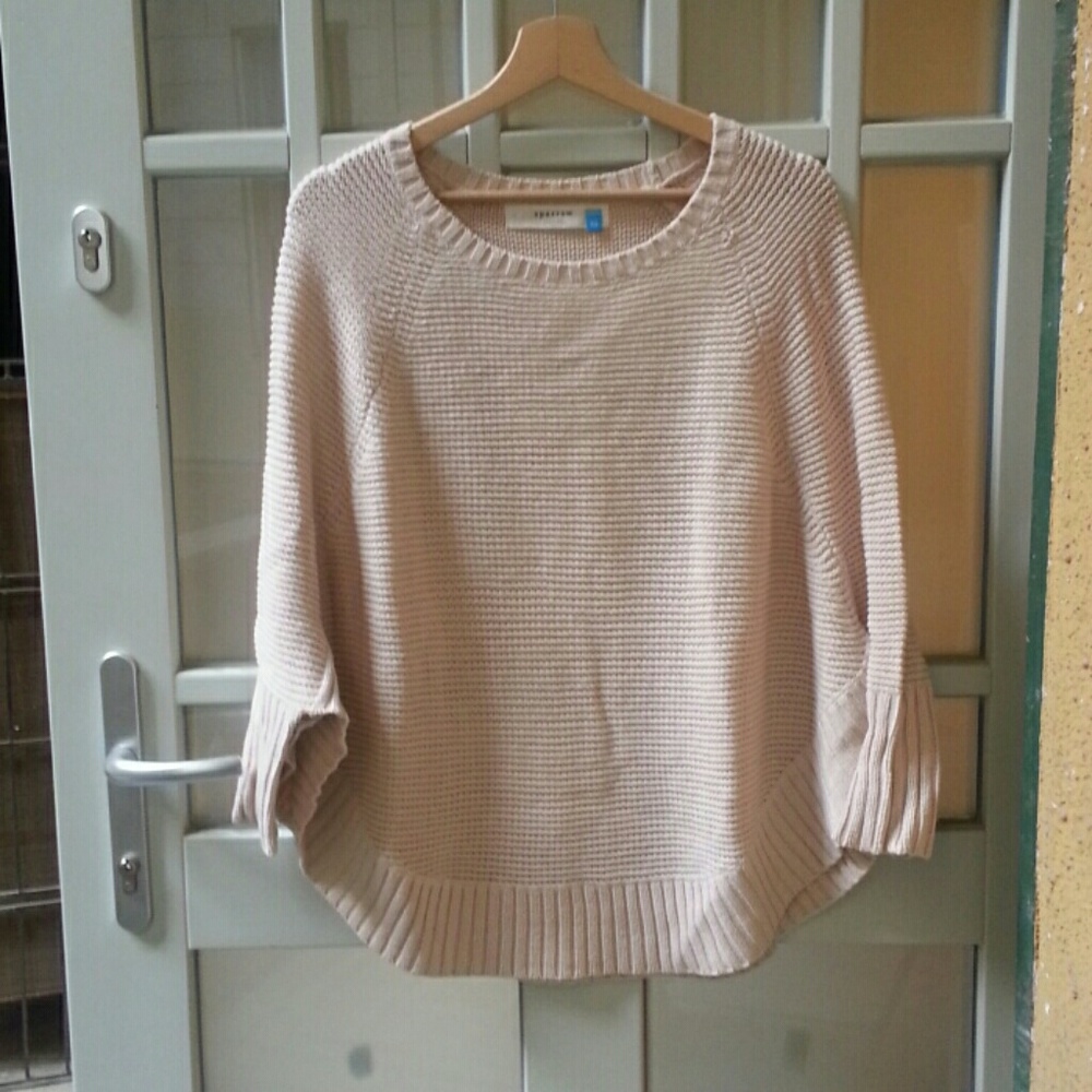 Anthro poncho layering sweater