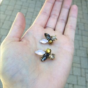 J. Crew four-gem stud earrings