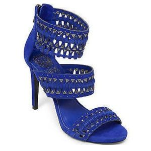 Vince Camuto Cobalt Blue Fancle True Suede Sz 9.5